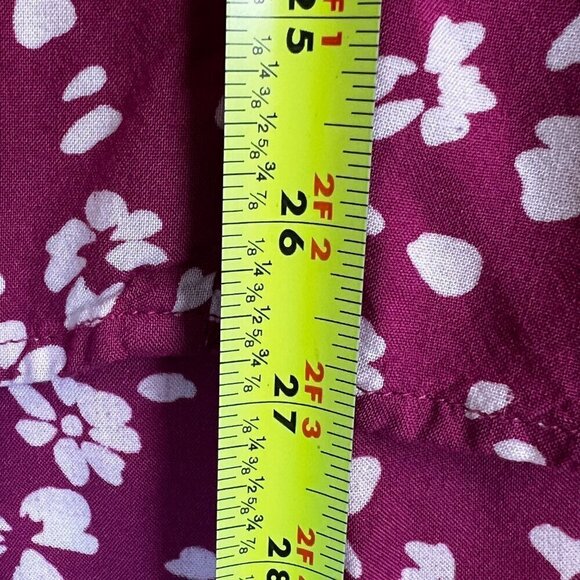 Lane Bryant Pink and White Floral Long Sleeve Lace Accent Tunic Blouse Size 20‎ - Picture 6 of 9